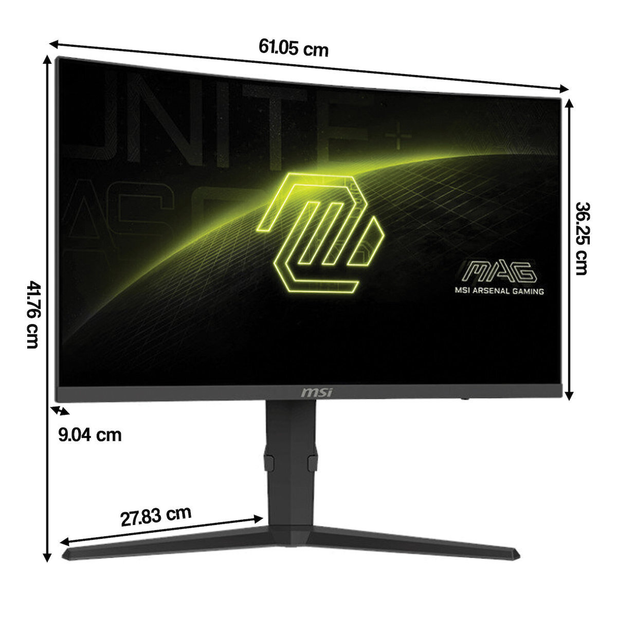 MSI PRO 276CPXF VA HDR Curved Monitor 27" FHD 1920x1080 280Hz with 0.5ms Response Time GTG view 4