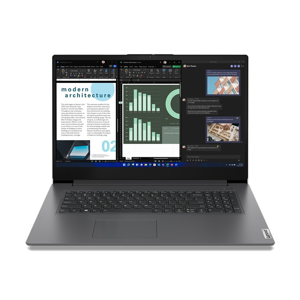Lenovo V17 G4 IRU 17.3" IPS FHD (i7-13620H/16GB/512GB SSD/W11 Pro) Iron Grey (US Keyboard) view 1