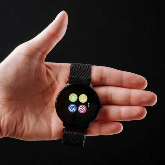 Forever ForeVive SB-320 43mm Smartwatch with Heart Rate Monitor (Black) view 3