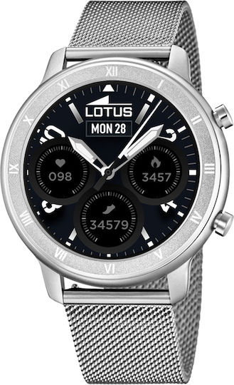 Lotus Watches 50037/1 Aluminium 43mm Smartwatch with Heart Rate Monitor (Silver) view 1