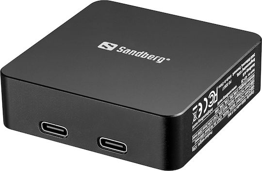Sandberg MagSafe Power Bank 5000mAh 20W with USB-C Port Power Delivery Black view 1