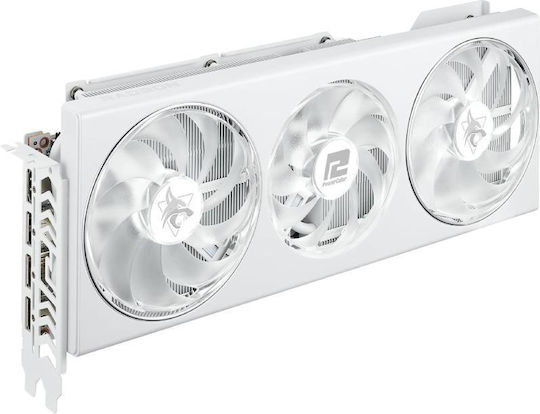 PowerColor Radeon RX 7800 XT 16GB GDDR6 Hellhound White Graphics Card vue 4