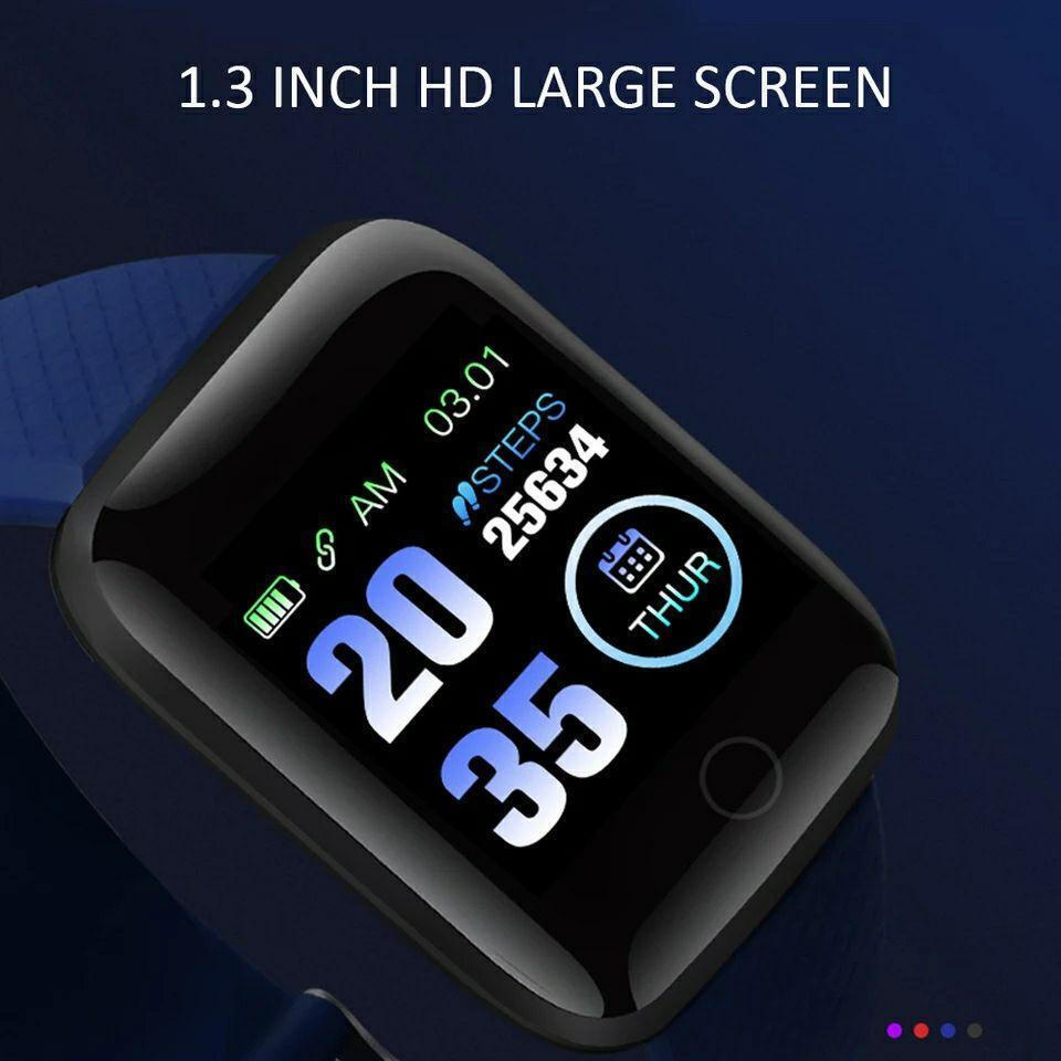 ID116 plus Smartwatch with Heart Rate Monitor (Green) view 6