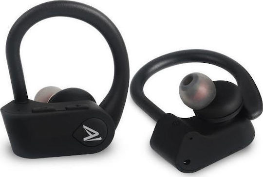 Savio TWS-03 In-ear Bluetooth Handsfree Earphones with Sweat Resistance and Charging Case Black vue 2