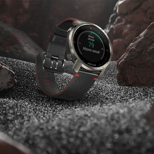 Polar Grit X Pro Waterproof Smartwatch with Heart Rate Monitor (Titan) view 6