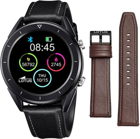 Lotus Watches 50009/1 47mm Smartwatch with Heart Rate Monitor (Black)