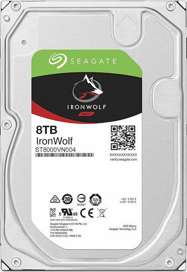 Seagate Ironwolf 8TB HDD Hard Drive 3.5" SATA III 7200rpm with 256MB Cache for NAS ST8000VN004 vue 3