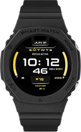 Reflex Active Series 26 42mm Smartwatch with Heart Rate Monitor (Black) view 2