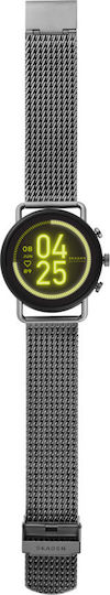 Skagen Falster 3 42mm Smartwatch with Heart Rate Monitor (Gunmetal Gauge Mesh) view 4