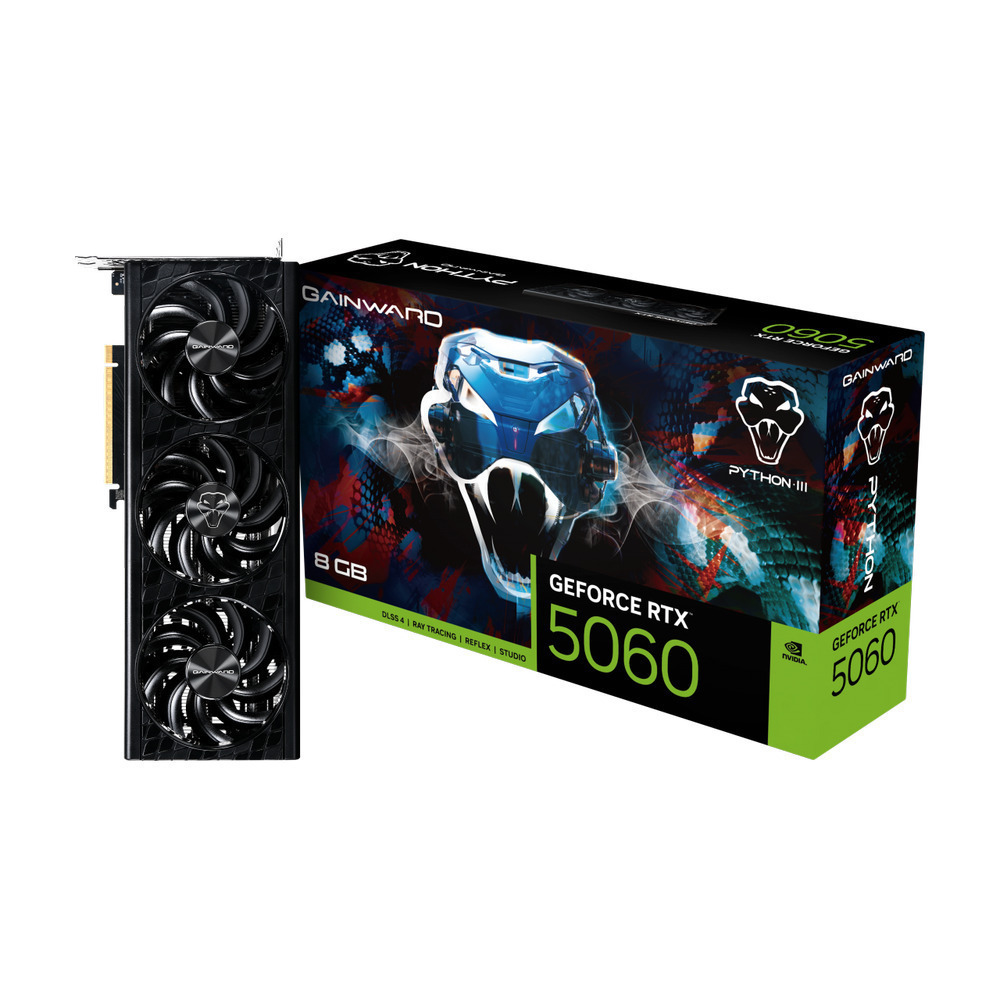 Gainward GeForce RTX 5060 8GB GDDR7 Python III Graphics Card