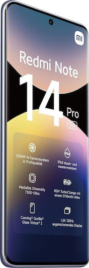 Xiaomi Redmi Note 14 Pro 5G Dual SIM (8GB/256GB) Lavender Purple view 4