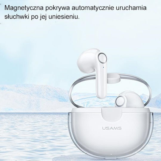 Usams US-BU12 Earbud Bluetooth Handsfree Earphones with Charging Case Purple view 6