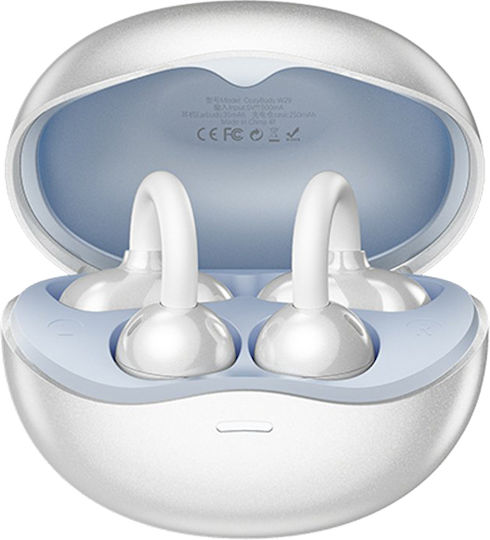 Remax Cozybuds W29 Bluetooth Handsfree Earphones with Charging Case White view 1