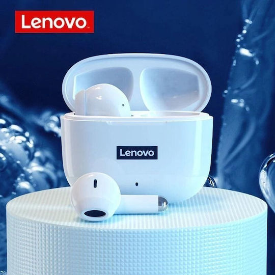 Lenovo LP40 Pro Earbud Bluetooth Handsfree Earphones with Sweat Resistance and Charging Case White vue 9