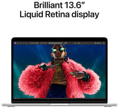 Apple MacBook Air 13" (2024) 13.6" Retina Display (M3-8-core/24GB/512GB SSD) Silver (UK Keyboard) view 3