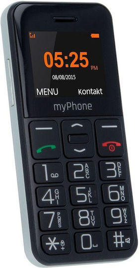 MyPhone Halo Easy Single SIM Mobile with Large Buttons (English Menu) Black view 2