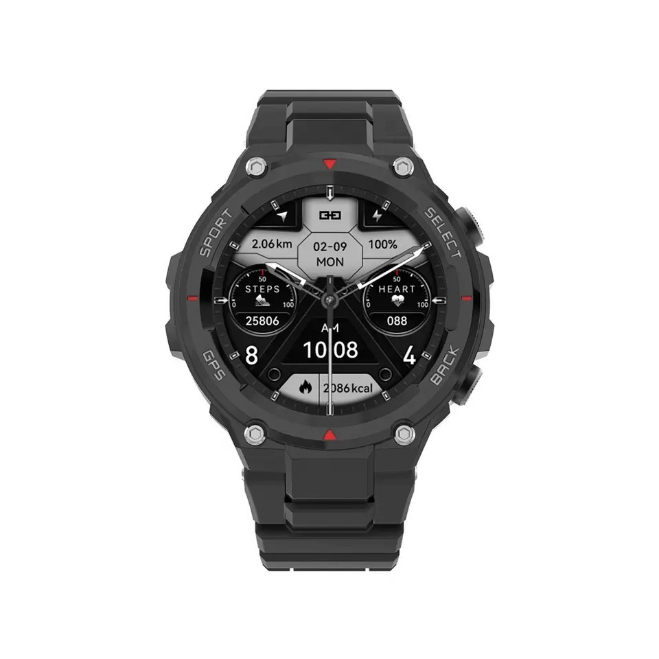 Aluminium Smartwatch with Heart Rate Monitor (Black) view 3