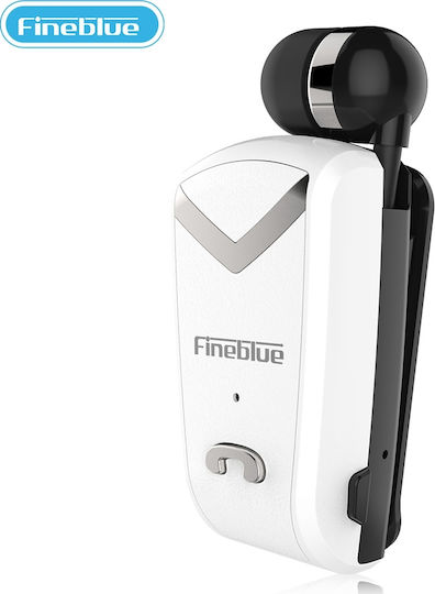 Fineblue F-V2 In-ear Bluetooth Handsfree Earphone Lapel White view 4