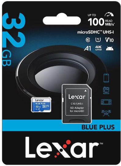 Lexar microSDXC 32GB U1 V10 A1 UHS-I 100MB/s Memory Card with Adapter 表示 3