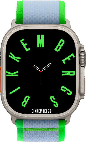Bikkembergs BK38 Smartwatch (Silver case with Multicolor Fabric Strap) view 1
