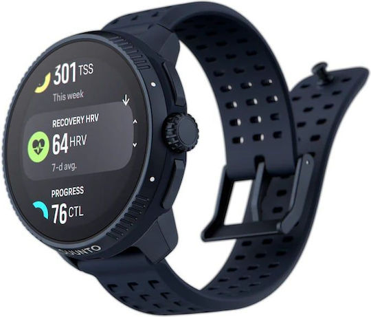 Suunto Race Stainless Steel 49mm Waterproof Smartwatch with Heart Rate Monitor (Midnight) view 3