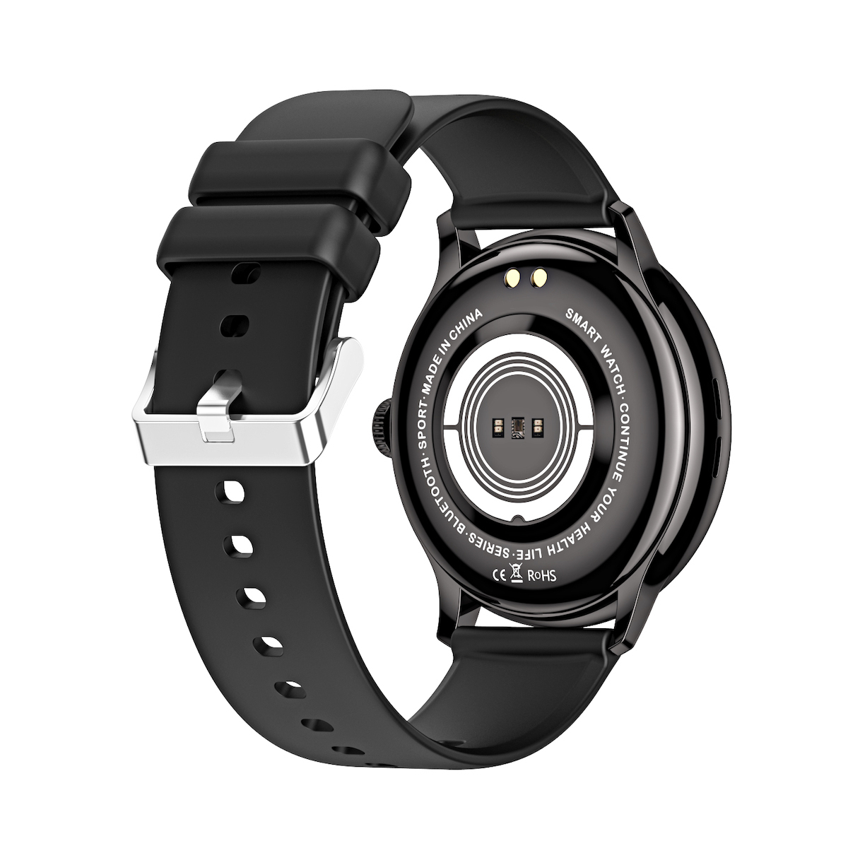 Aluminium Smartwatch with Heart Rate Monitor (Black) view 4
