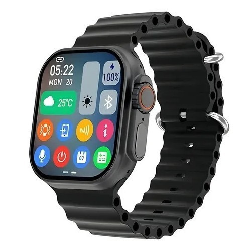 Moxom Moxom Aluminium Smartwatch with Heart Rate Monitor Black view 2