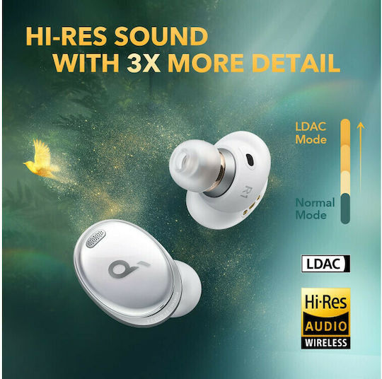 Soundcore by Anker Liberty 3 Pro In-ear Bluetooth Handsfree Earphones with Sweat Resistance and Charging Case White view 4