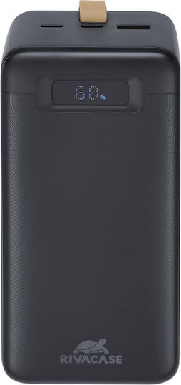 Rivacase VA1084 Power Bank 40000mAh 65W with USB-A Port and 2 USB-C Ports Black