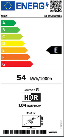 Nilait Smart Television 50" 4K UHD QLED NI-50UB8001SE HDR (2023) vue 6