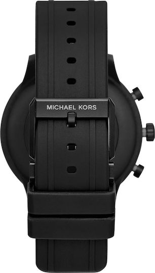 Michael Kors MKGO Stainless Steel 43mm Smartwatch with Heart Rate Monitor (Black) view 3