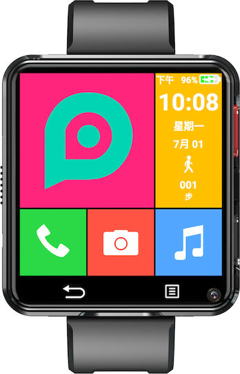 iSEN S998 Smartwatch with SIM and Heart Rate Monitor (Black) view 9