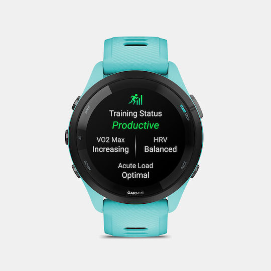 Garmin Forerunner 265 Waterproof Smartwatch with Heart Rate Monitor (Aqua/Black) view 5