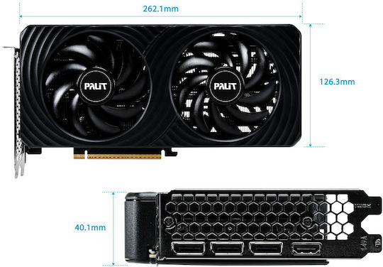 Palit GeForce RTX 5060 Ti 8GB GDDR7 Dual Graphics Card vista 3