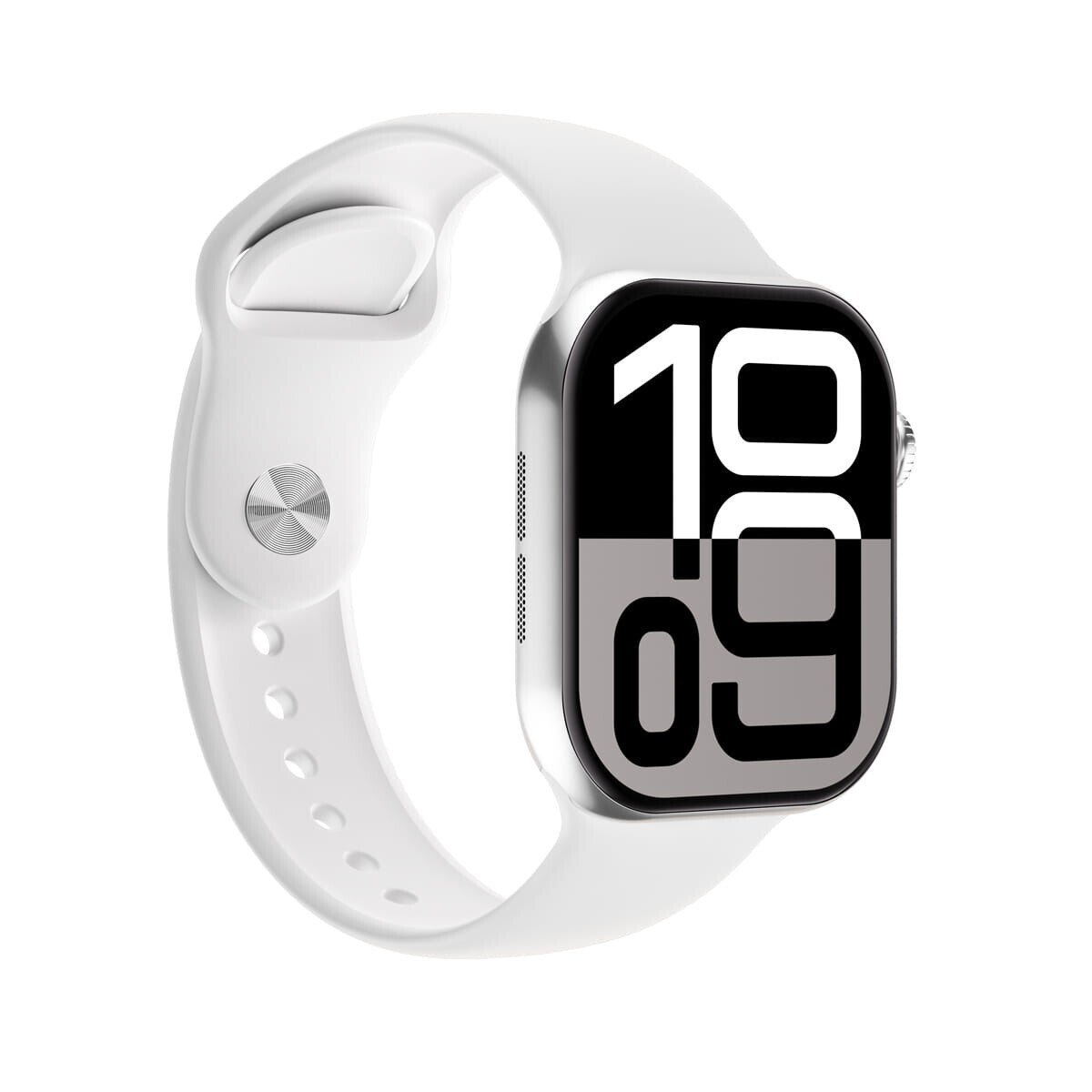 Platinet Pro Mini Smartwatch with Heart Rate Monitor (White)
