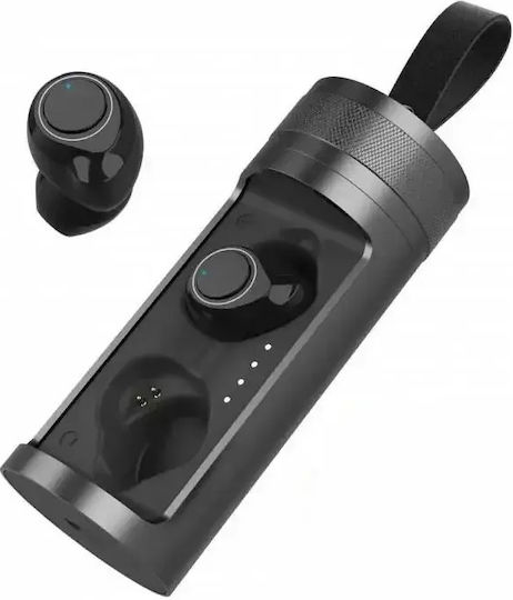 Andowl Q8 In-ear Bluetooth Handsfree Earphones with Charging Case Black view 3
