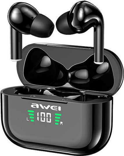 Awei T29P In-ear Bluetooth Handsfree Earphones with Sweat Resistance and Charging Case Black Ansicht 3