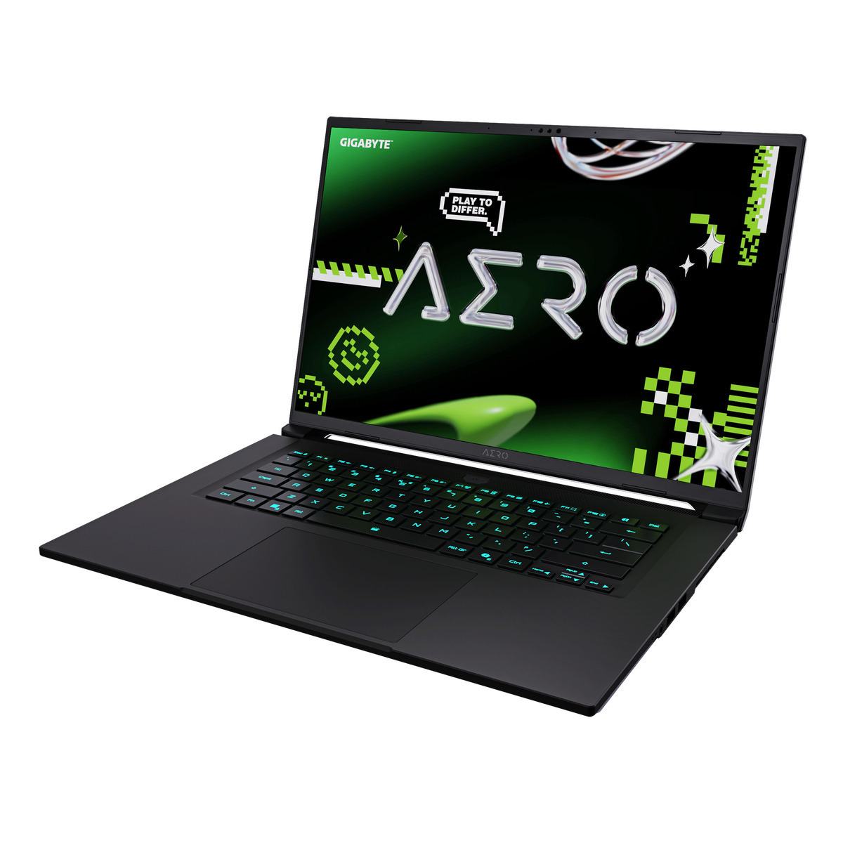 Gigabyte AERO X16 16" OLED QHD+ 165Hz (Ryzen AI 300 Series-7 350/16GB/1TB SSD/GeForce RTX 5060/W11 Home) Lunar White (US Keyboard) view 5