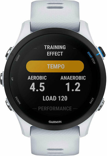 Garmin Forerunner 255 Music 46mm Waterproof Smartwatch with Heart Rate Monitor (Whitestone) view 6