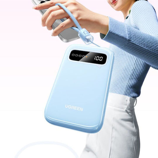 Ugreen PB522 Power Bank 10000mAh 20W with USB-C Port Power Delivery Blue view 6