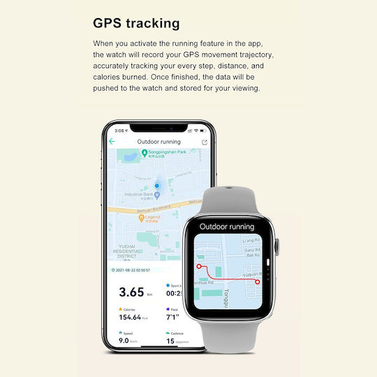 NO.1 DT8 Mini Smartwatch (Gray) view 8