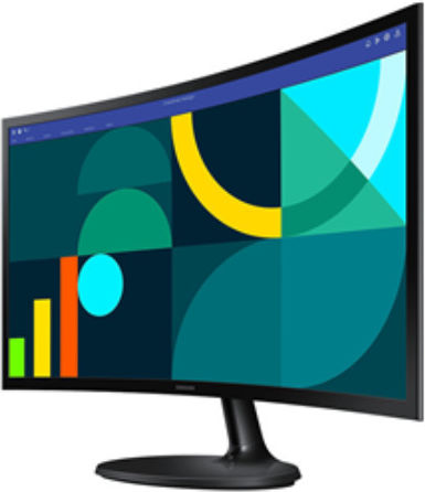 Samsung S3 S36GD FHD VA Curved Monitor 24" FHD 1920x1080 with Response Time 4ms GTG view 3