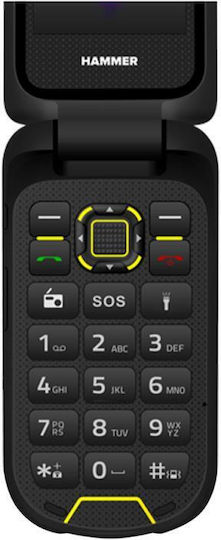 Hammer Bow LTE Dual SIM (48MB/128MB) Mobile with Buttons Black view 3