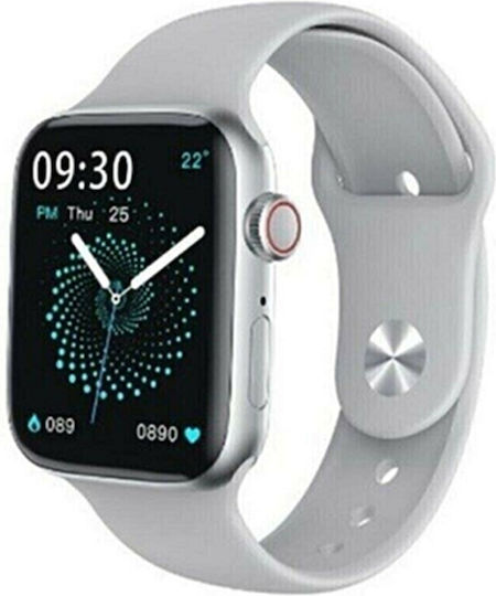 HW22 44mm Smartwatch with Heart Rate Monitor (White)