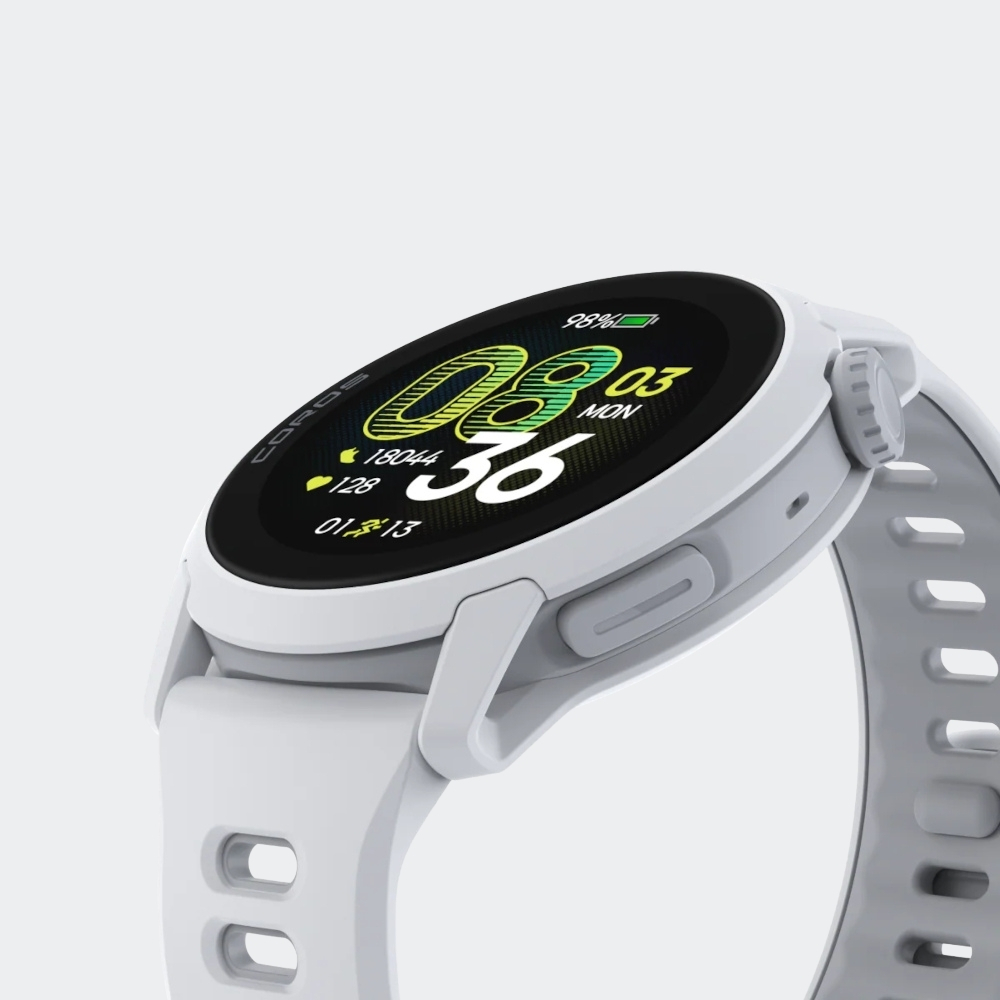 Coros Pace 4 43mm Waterproof Smartwatch with Heart Rate Monitor (White Silicone Strap) view 3
