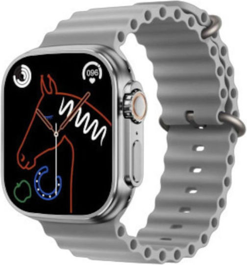 Z80 Pro 49mm Smartwatch with Heart Rate Monitor (Silver) view 2