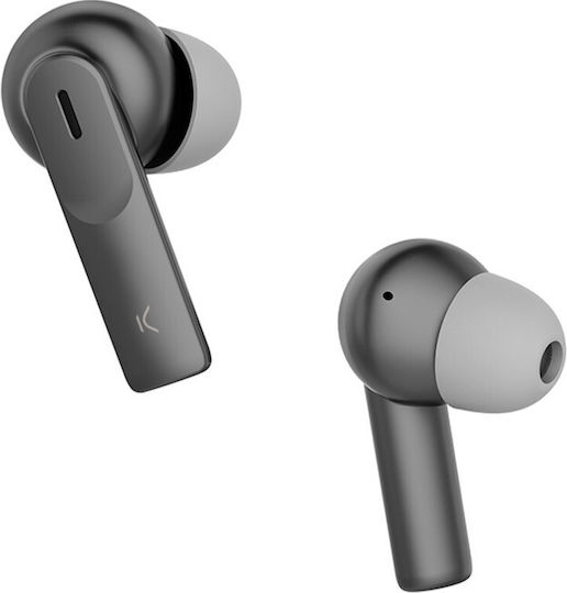 Ksix Meteor In-ear Bluetooth Handsfree Earphones with Charging Case Black view 2