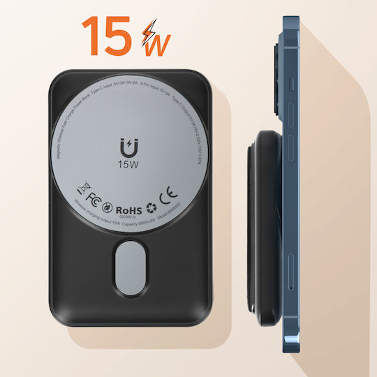LinQ BW8502 MagSafe Power Bank 5000mAh 20W Power Delivery Black view 2