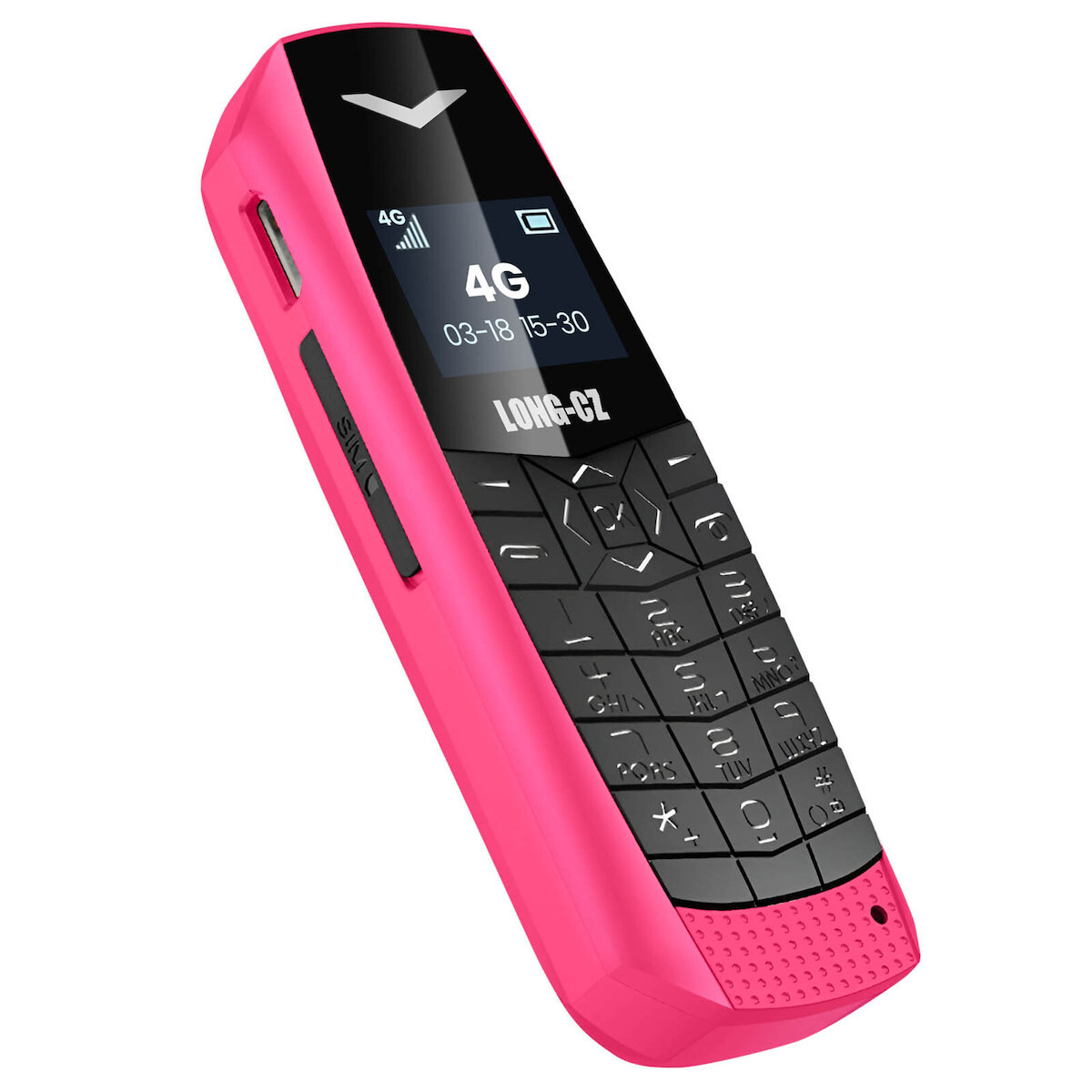 Avizar Long CZ S60 Single SIM (1GB/64GB) Mobile with Buttons Fuchsia view 1