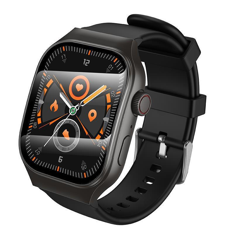 Hoco Y33 Smartwatch with Heart Rate Monitor (Black) view 1